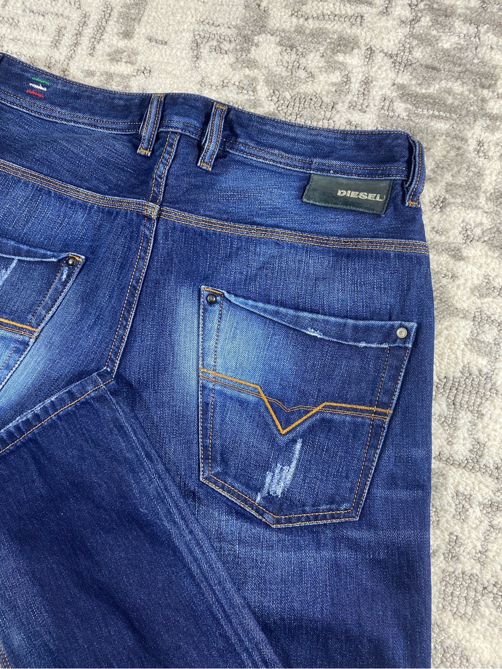 Faded Diesel Krookey Straight Fit Jeans